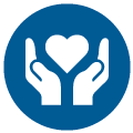 PBI and Charities logo blue